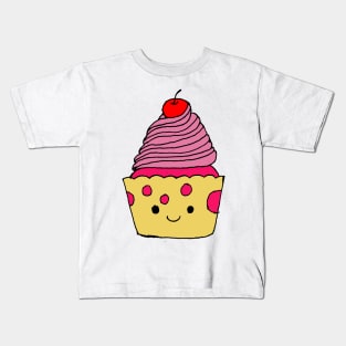 Cute Kawaii Cupcake Kids T-Shirt